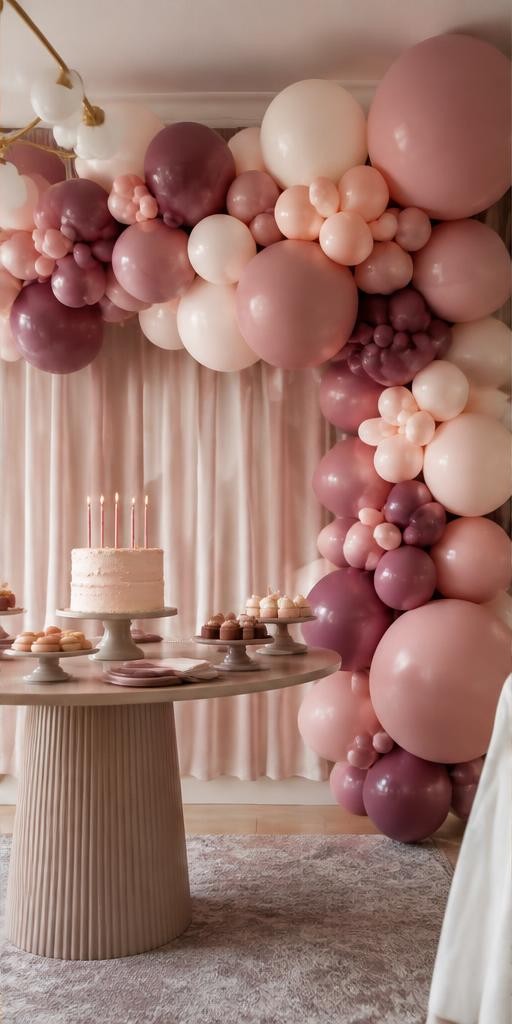 Elegant balloon garland inspiration